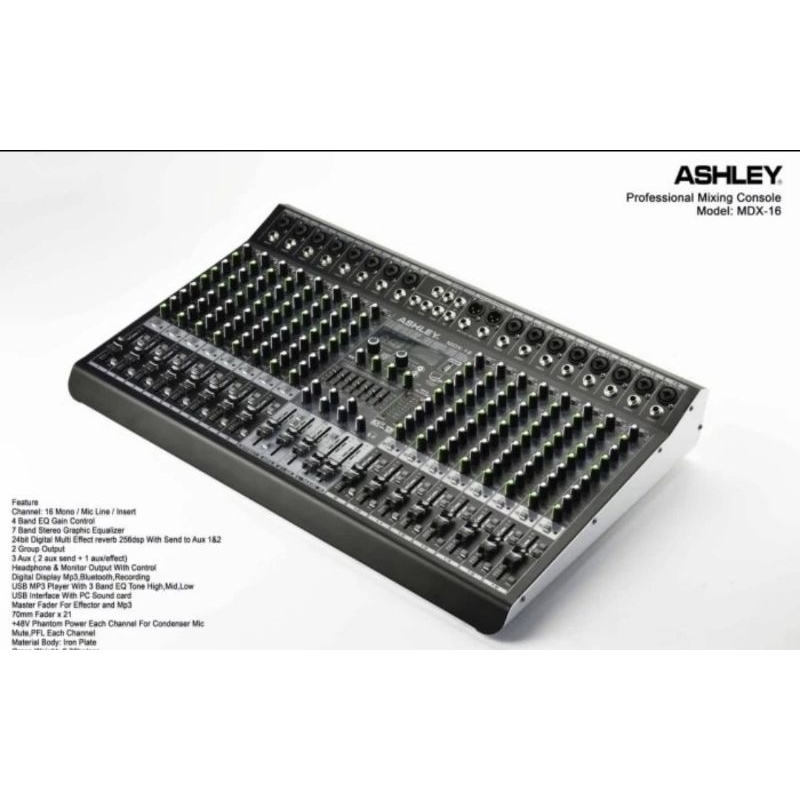 mixer audio ashley mdx16 (16channel) Original
