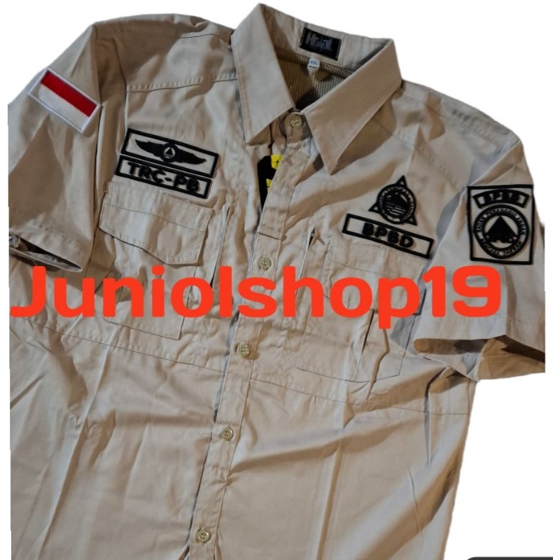 KEMEJA BPBD PREMIUM /SERAGAM BPBD FULL BORDIR TIMBUL 3D/KEMEJA TACTICAL BPBD/KEMEJA TACTICAL  BPBD/S