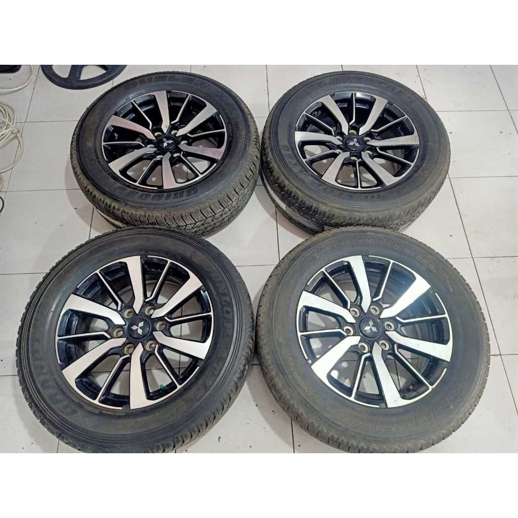 Velg Mobil Ring 18 Lebar 7,5 Oem PAJERO Baut 6 Murah R18 Ban 265/60 Dunlop
