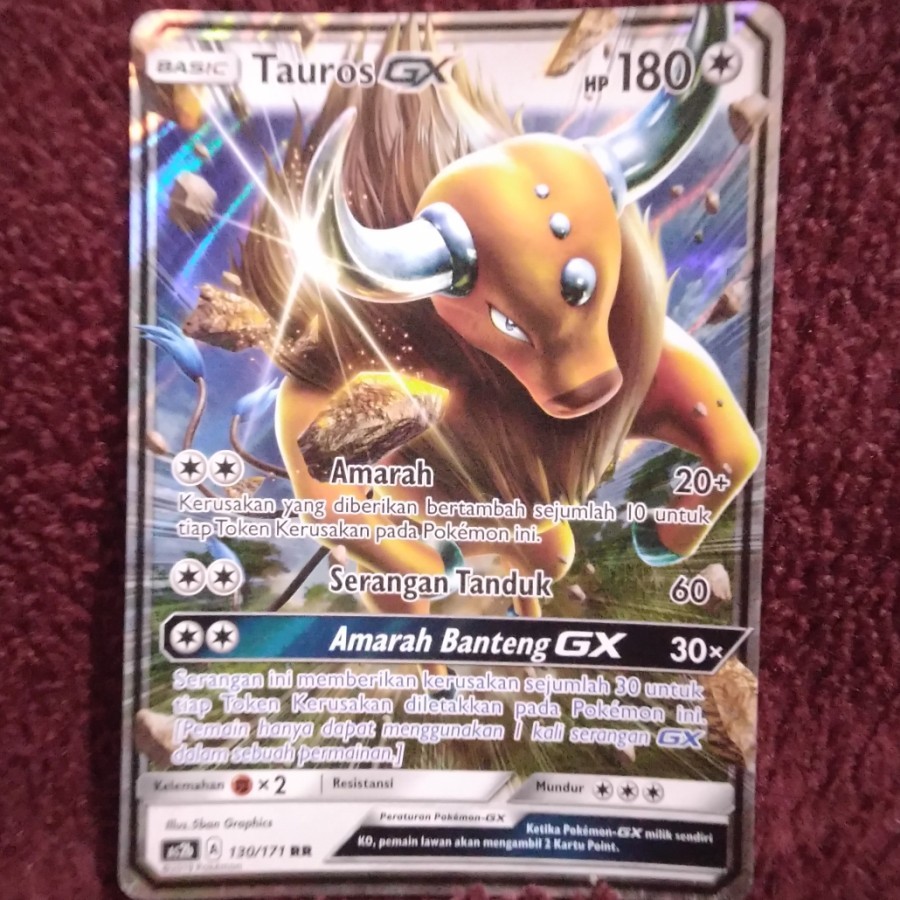 Tauros GX RR as2b - Pokemon TCG Indonesia foil holo