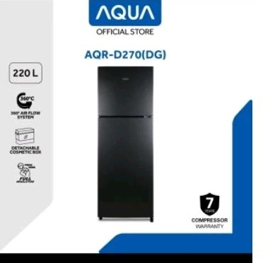 LEMARI ES AQUA AQR-D270 KAPASITAS 220 LITER