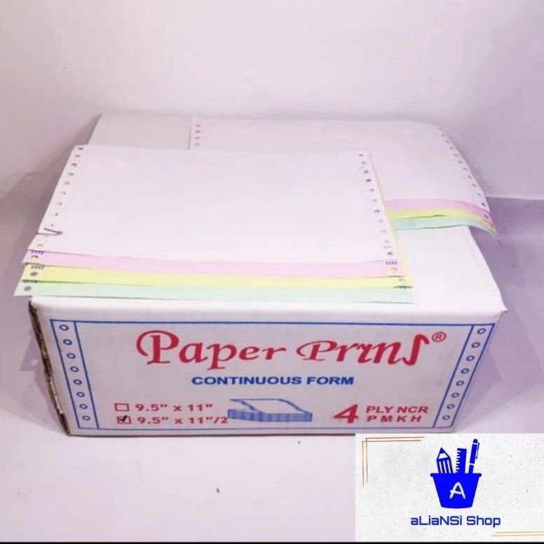 

Ready Stok Continuous Form 95 x 112 4 PLY bagi 2 merk PAPERPRYNS Q57