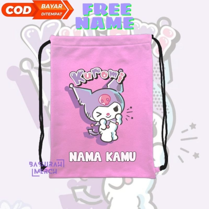 Tas Kuromi / Tas Serut Anak Kuromi / Kantong Serut Anak