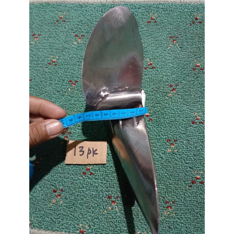 baling baling kipas roda perahu biasa 10 PK s/d 13 PK putaran lambat 1:2  merek Wardi asli Stainles