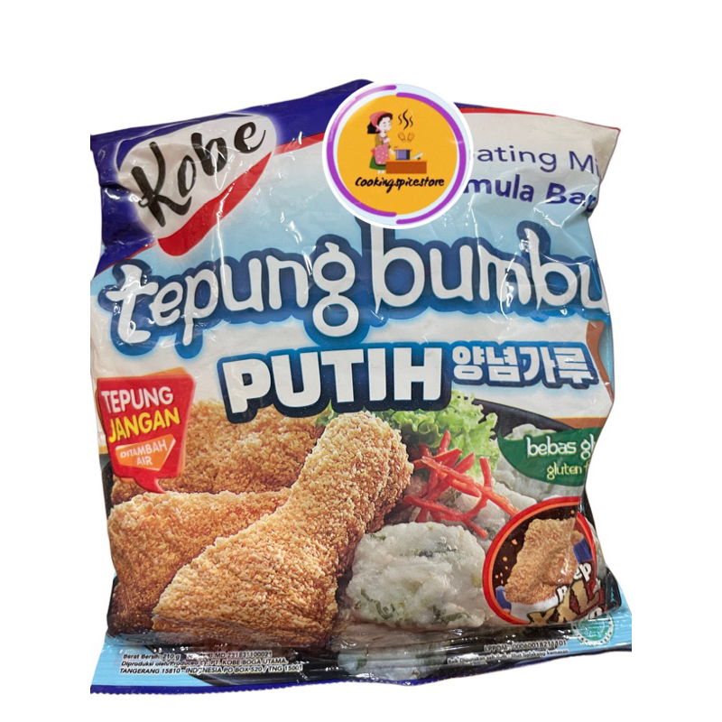

KOBE TEPUNG BUMBU PUTIH 210 GR / TEPUNG GORENG INSTANT / Tepung Bumbu