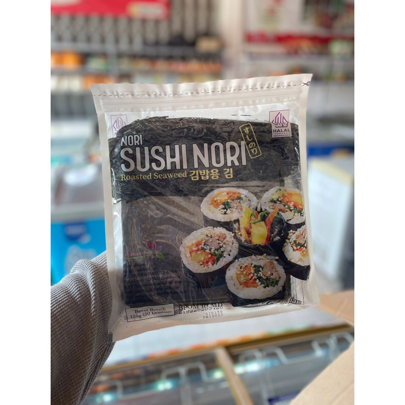 

SUSHI NORI RUMPUT LAUT PANGGANG ISI 10/50 SHEETS