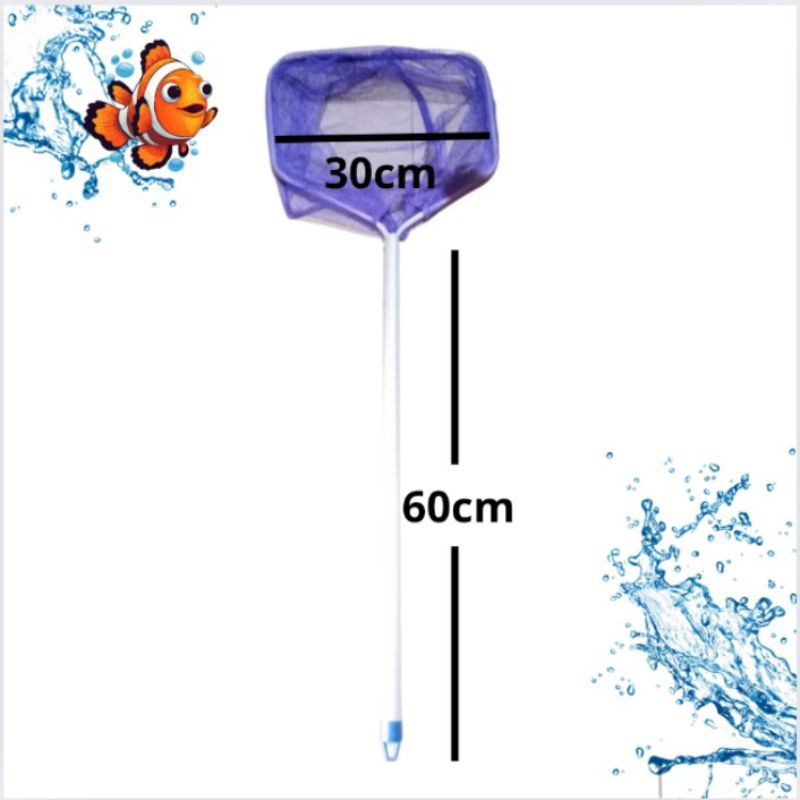 SEROK 30CM ALUMINIUM GAGANG 60CM SEROK JARING IKAN SEROK KOLAM AQUARIUM