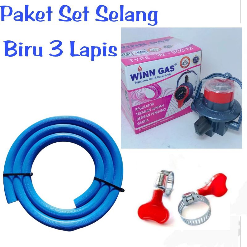 Winn  Gas ,  W 900 M , Win Gas ,  Selang Gas LPG  3 Lapis Asli Ori