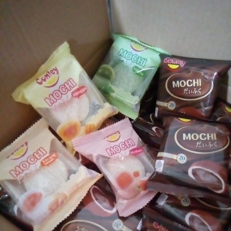 

MOCHI CONLEY 30 GRAM HARGA SATUAN ANEKA RASA KUE MOCI COKLAT STRAWBERRY MANGGA MATCHA KACANG TANAH SUSU SUPER COKELAT LEMBUT VIRAL