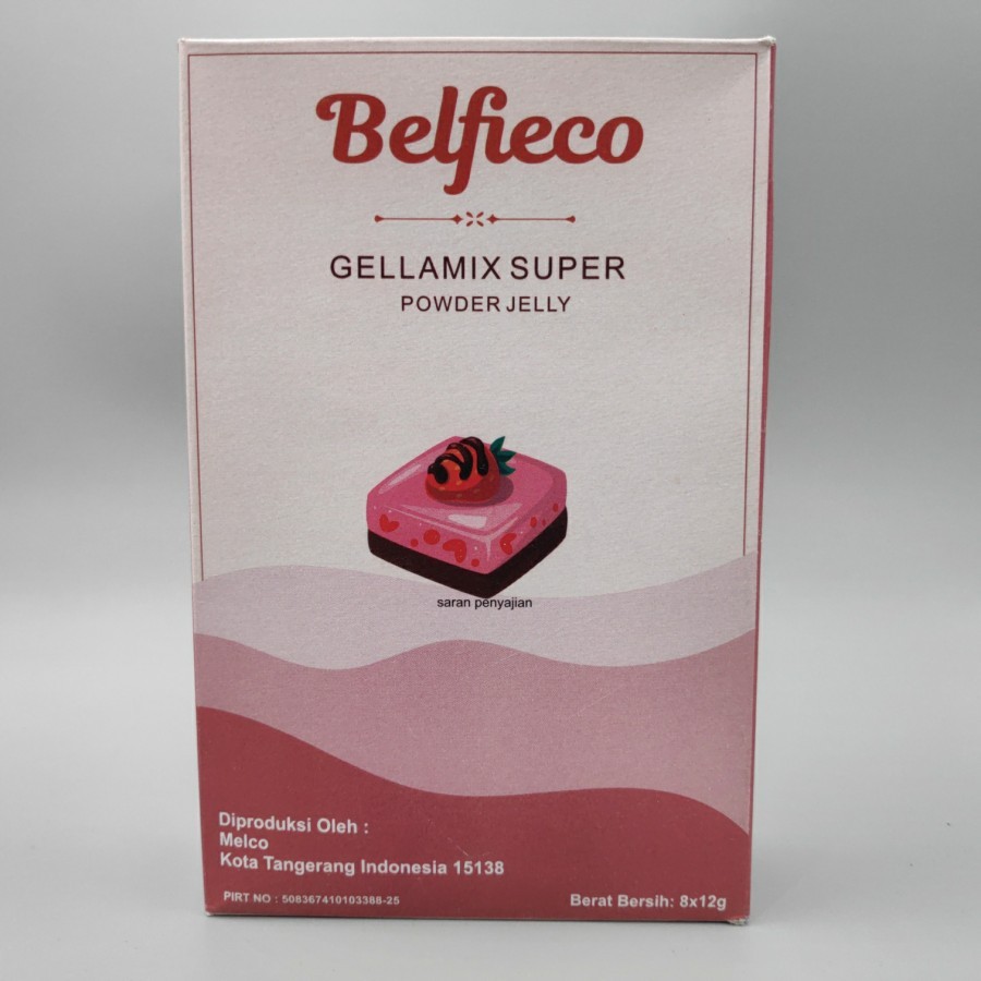 

Belfieco Gellamix Super 8x12g - Powder Bubuk Gelamix Jelly Instant