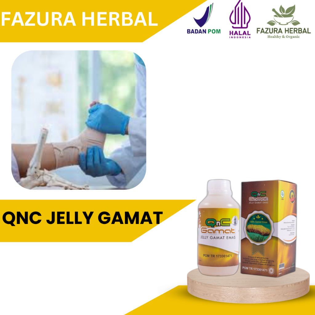QnC Jelly Gamat - Obat Patah Tulang Anak Dan Dewasa - Obat Tulang Patah - Obat Penguat Tulang