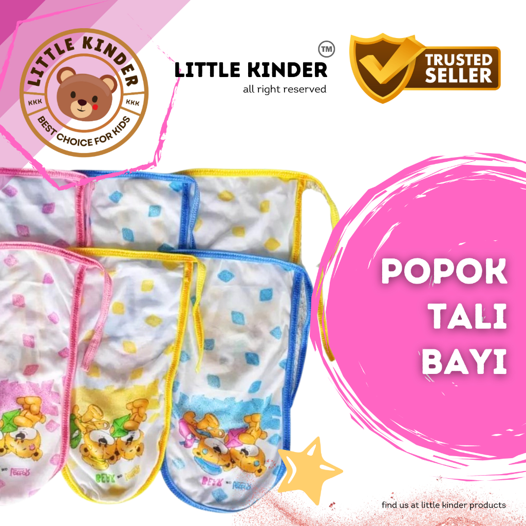 Popok Bayi Tali Putih Motif NB Satuan Popok Bayi Kain Murah Popok Bayi Murah LKR
