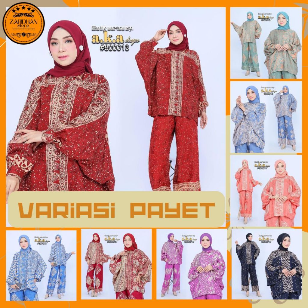 800013 Setelan Celana Kulot Batik Baby Premium Viscose Semi Sutra Halusan A.K.A Design