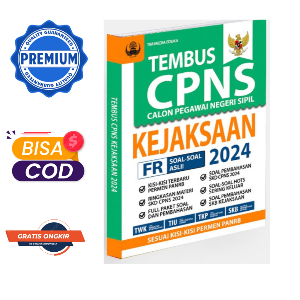 BUKU TEMBUS CPNS KEJAKSAAN 2024 - TWK-TIU-TKP-SKB