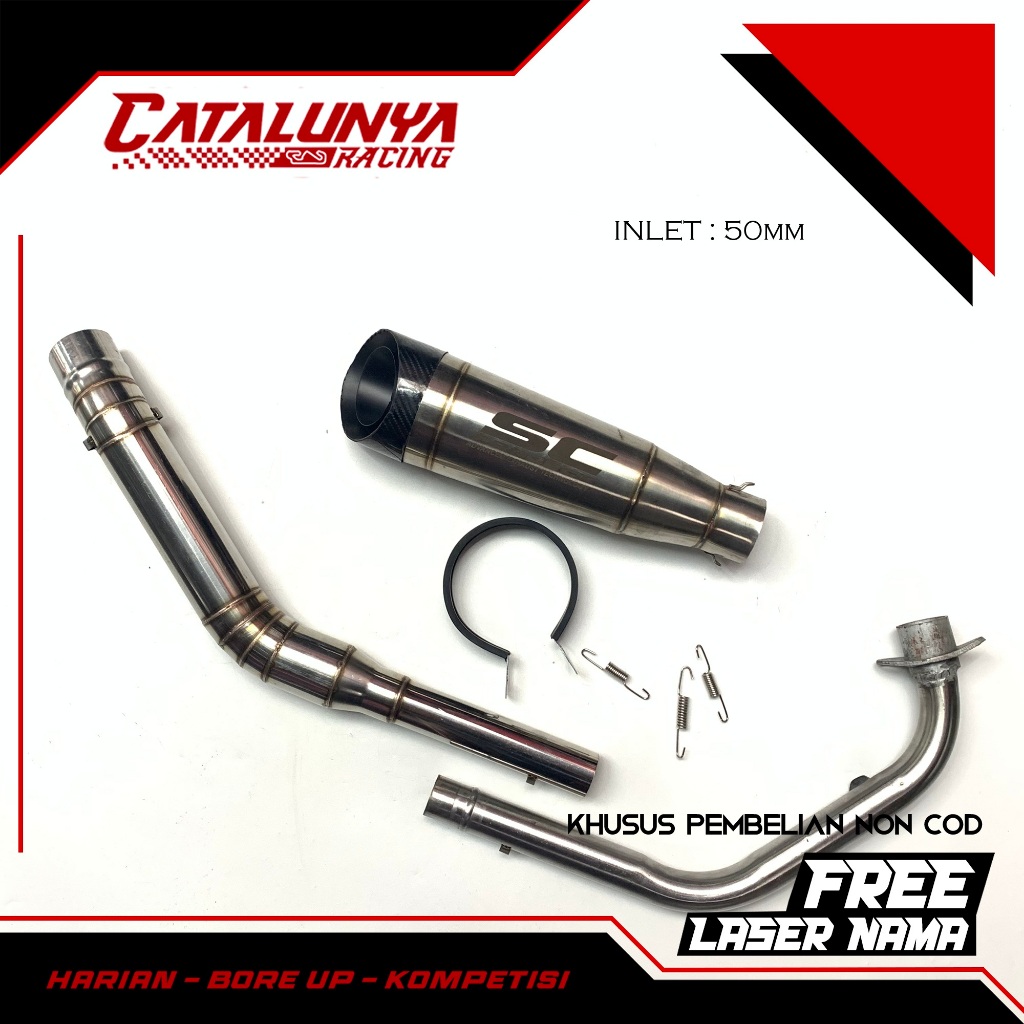 KNALPOT RACING MIO 125/150CC  SC PROJECT S1 TITAN