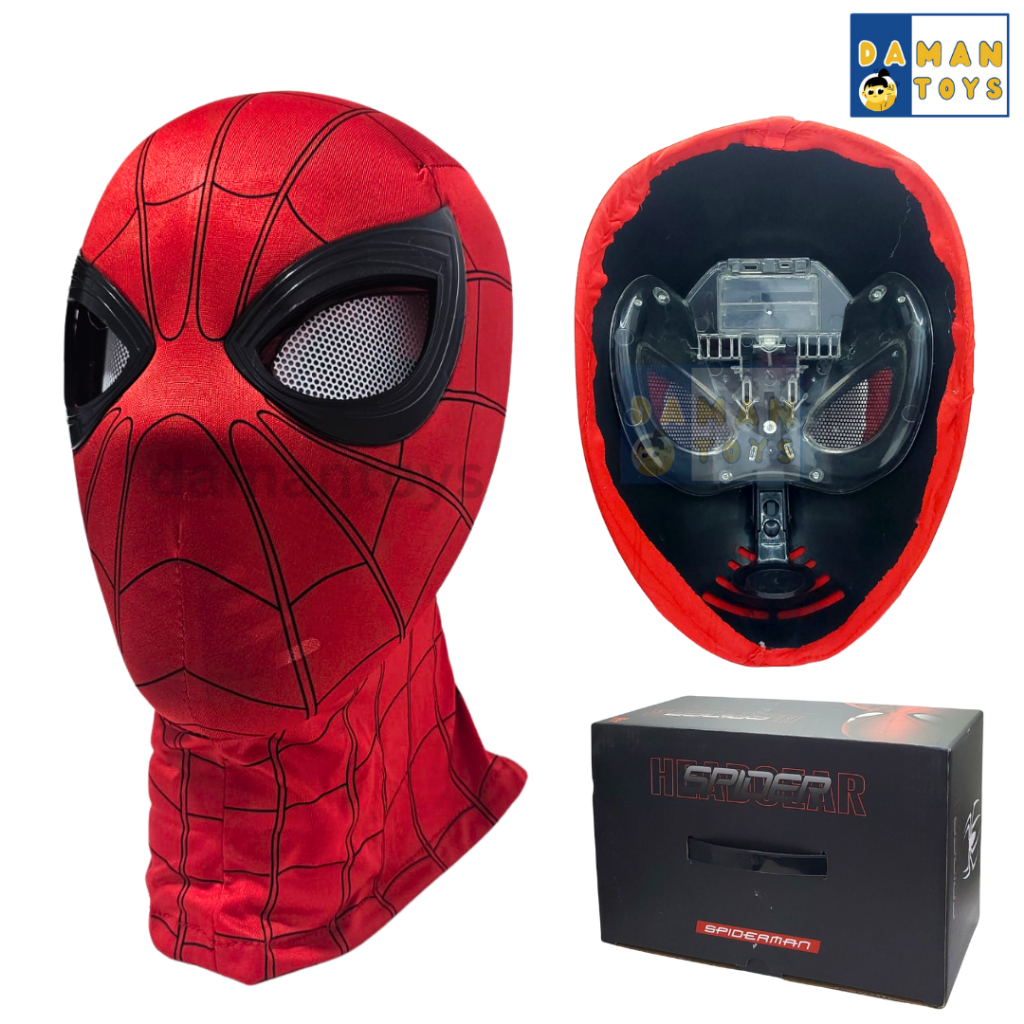 Topeng Spiderman Bisa Kedip Nyaman Dewasa