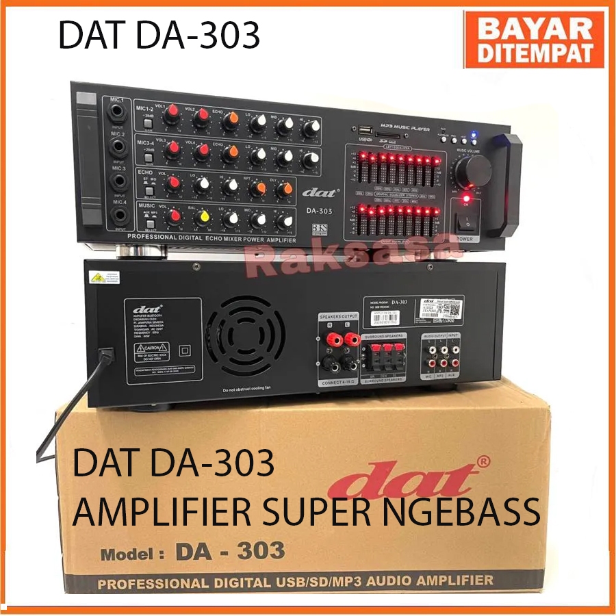Amplifier Power DAT DA-303 SUPER BASS dat da303