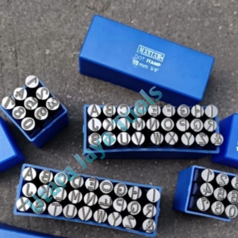 

Huruf Ketok Bintik MASTAR GERMANY Letter Point Stamp Punch DOT A-Z 3mm