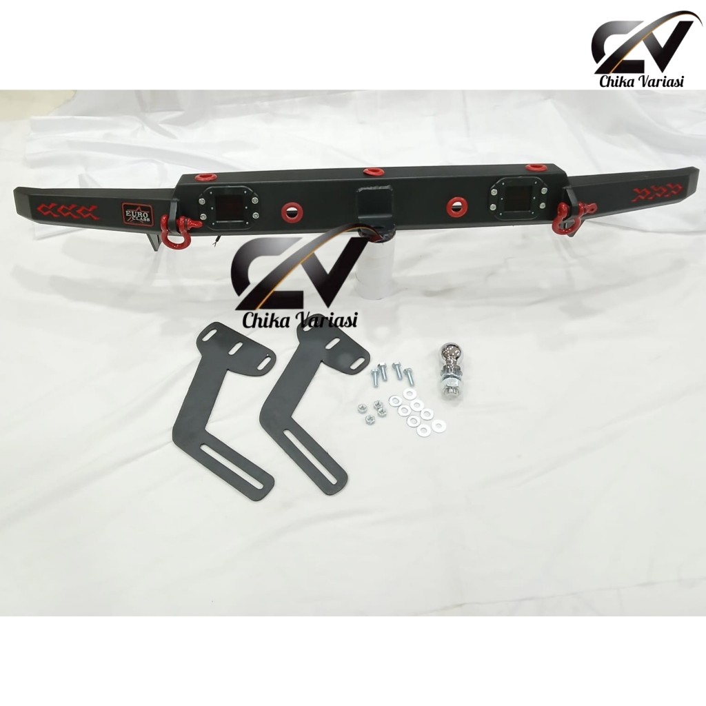 Towing Belakang Pengaman Bumper Mobil Calya Sigra 2016 - 2024 Mini Belakang Custom Hitam