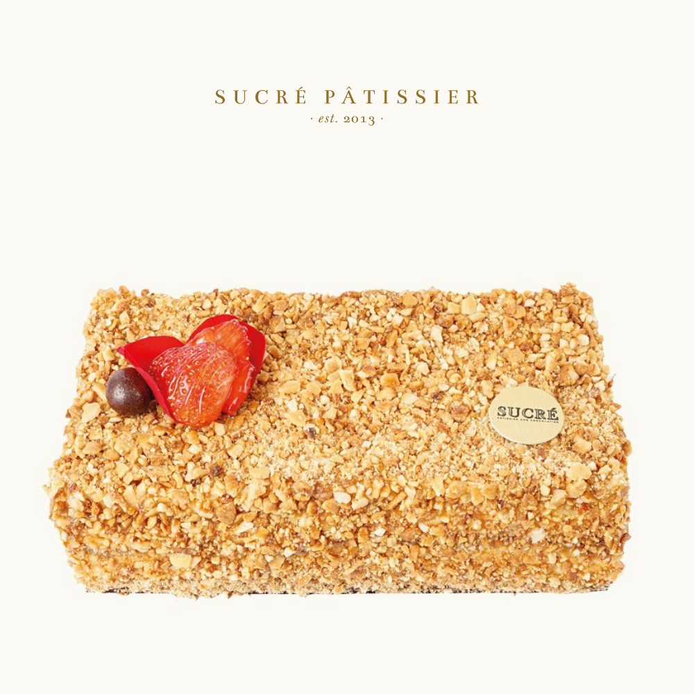 

Nougatine Gateau Cake Sucre Patissier 20x10cm Kue Ulang Tahun Birthday Cake