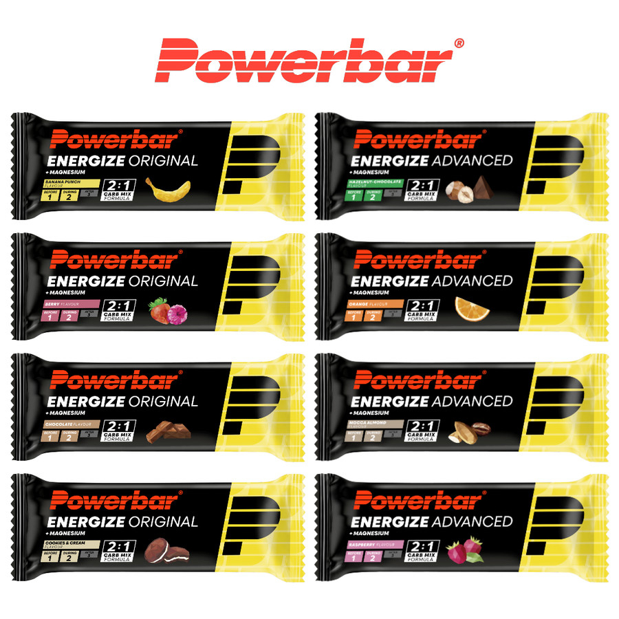 

Powerbar Energy Bar Energize Original & Advanced w/ Electrolytes & Magnesium
