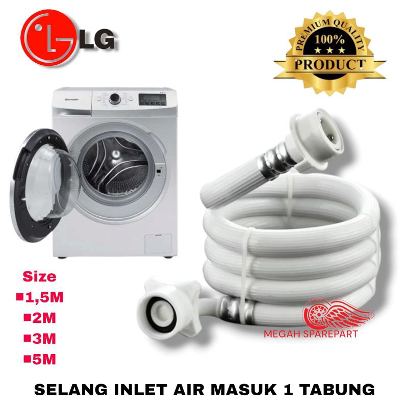 selang water inlet mesin cuci LG 1 Tabung| Selang masuk air mesin cuci