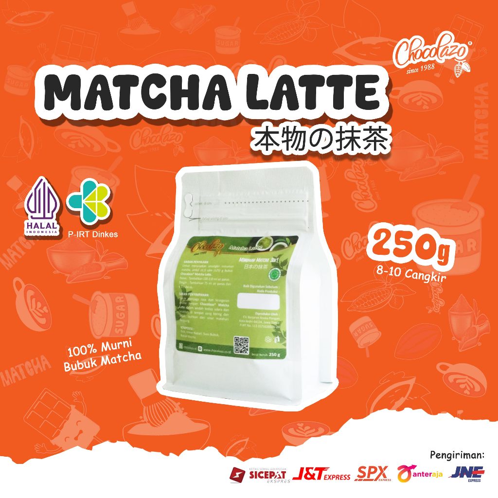 

Chocolazo Matcha Latte Drink Powder Minuman Bubuk Matcha Green Tea 3in1 250g Sudah Halal