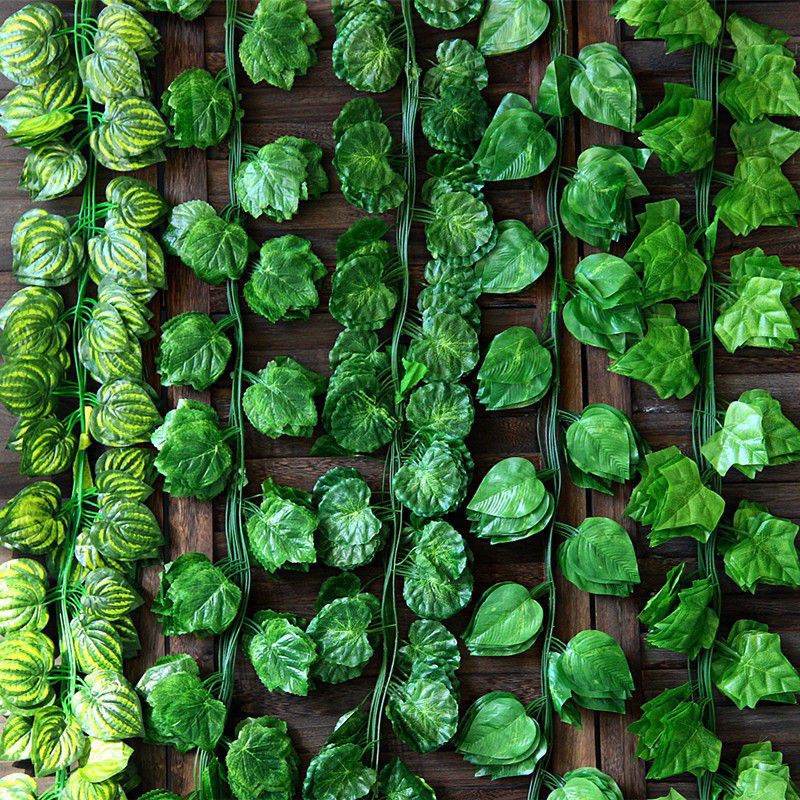 Daun Rambat Palsu 2,3 Meter Daun Rambat Bunga Dekorasi Dinding Dekorasi Rumput Tanaman Dekorasi