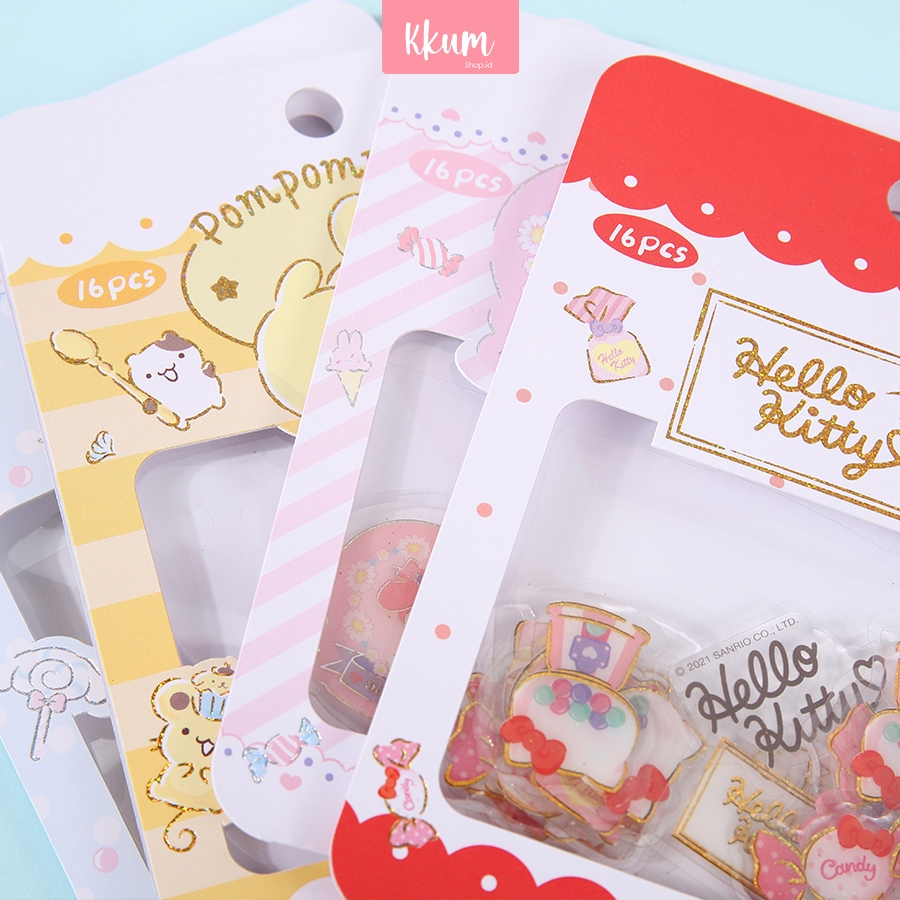 

Set Stiker Hiasan Timbul Gel Sanrio DIY Decor Diary