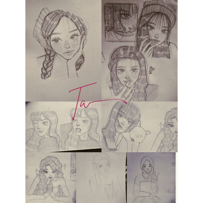 Commission Art | Jasa Gambar Manual | Costume Art | Fanart | Anime Art | Chibi Art | Manhwa Art