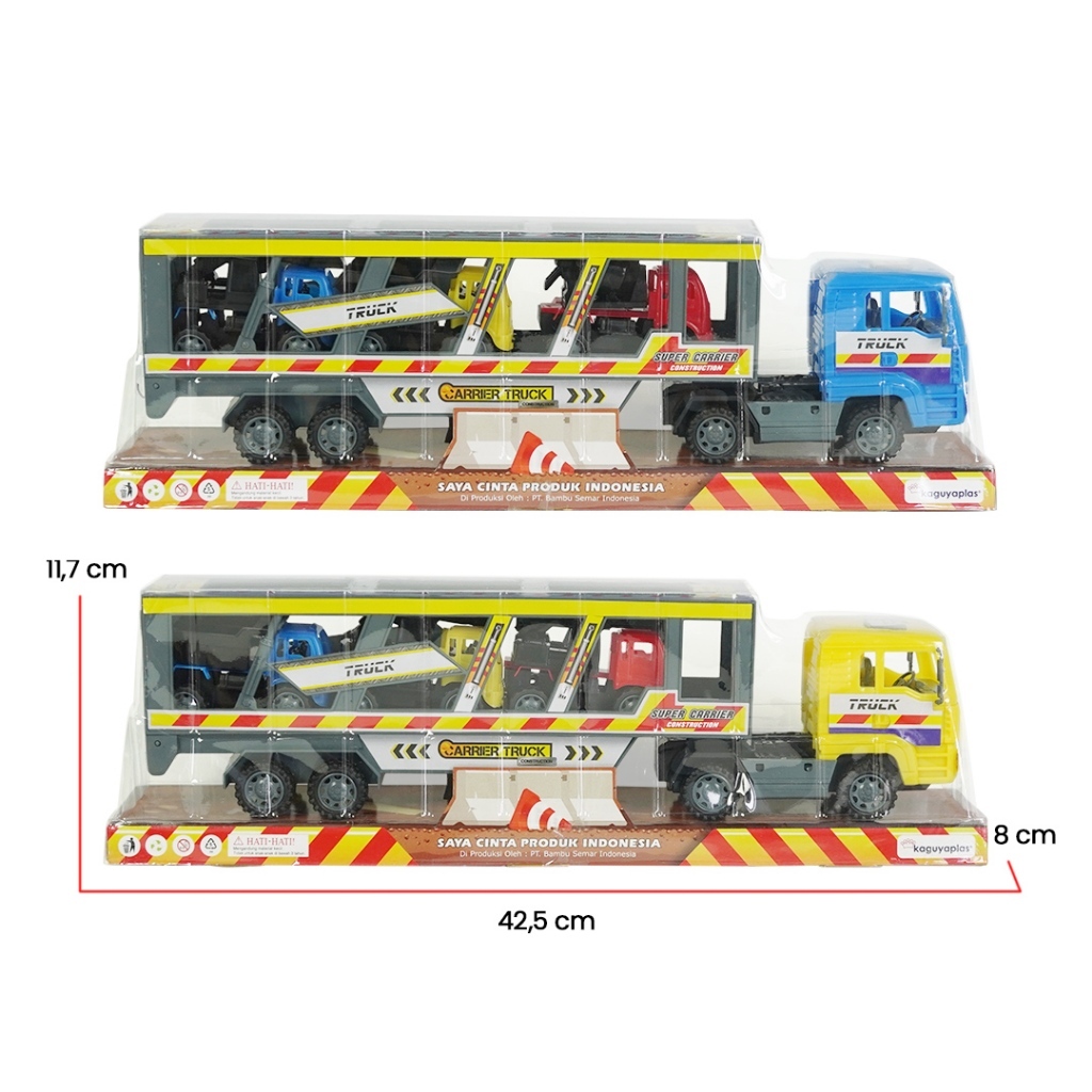 Mainan Truk Hauler Angkut Mobil Balap - Miniatur Mobilan Towing Anak Laki Cowok