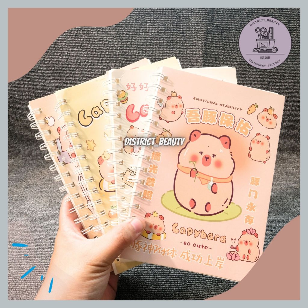 

BUKU TULIS CAPYBARA BUKU SPIRAL A5 CAPYBARA CHOCOLATE BOOK SPIRAL BUKU TULIS NOTE BOOK A5 BERGARIS