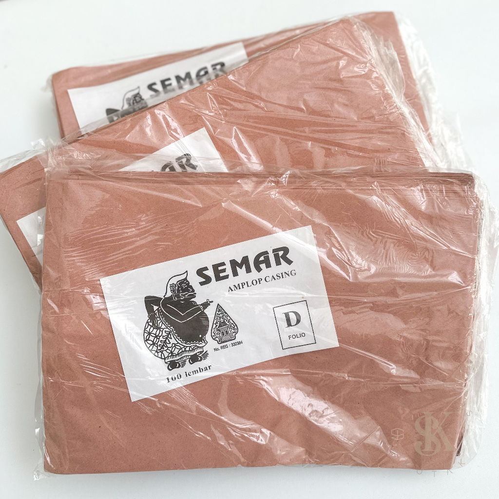 

Amplop Coklat Casing D merk Semar Folio (24x35cm) isi 100pcs