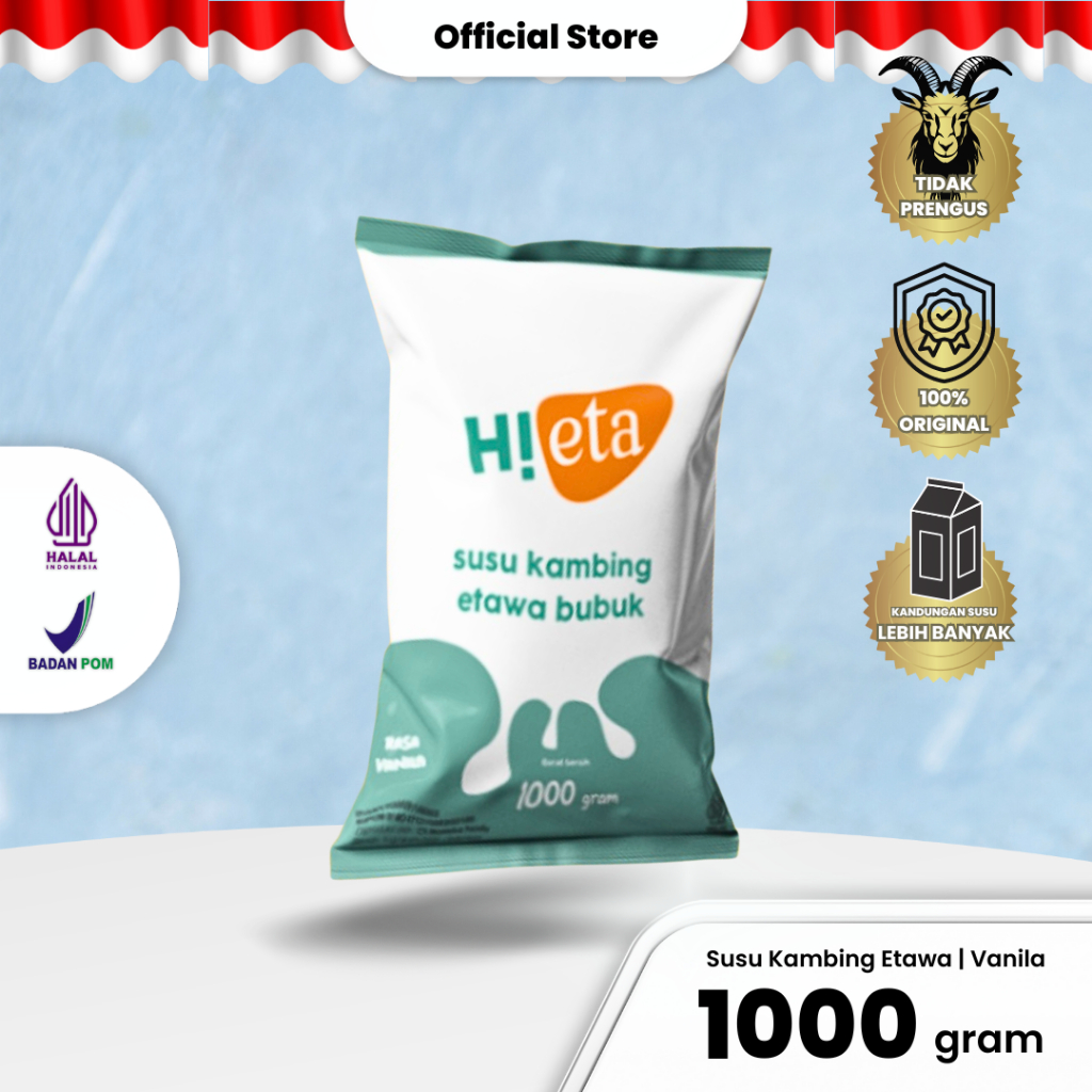 

Susu Kambing Etawa Bubuk 1 kg Vanila - HiEta