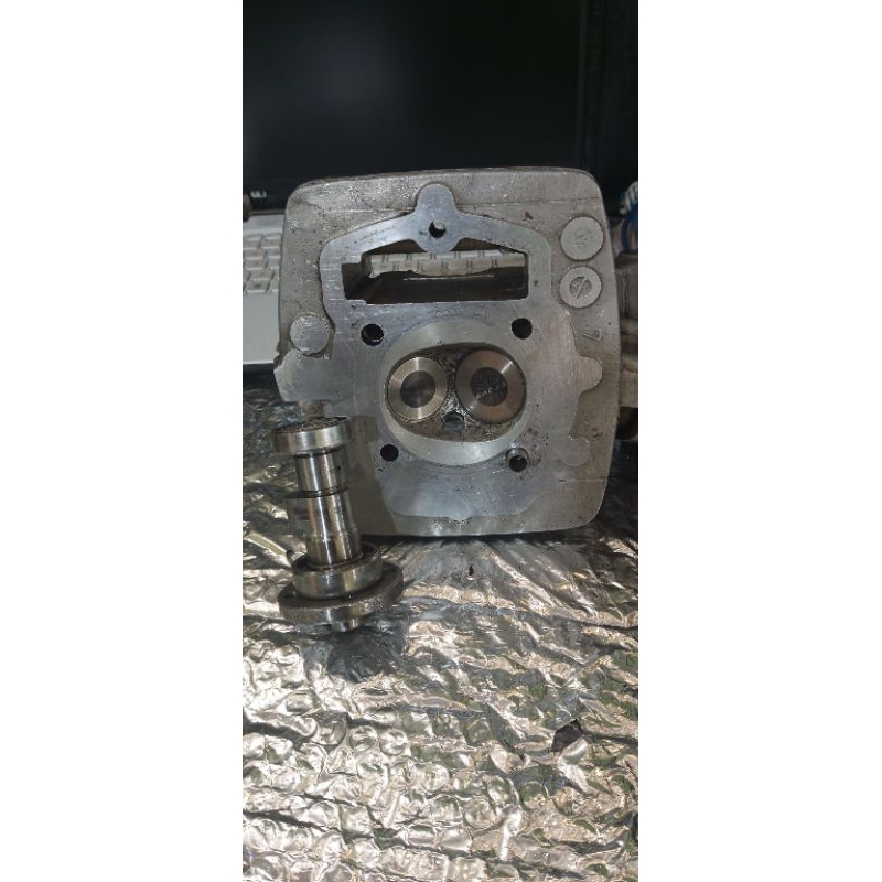 head tiger,gl  klep 35/30 batang 5.5mm plus noken as squis 70mm.