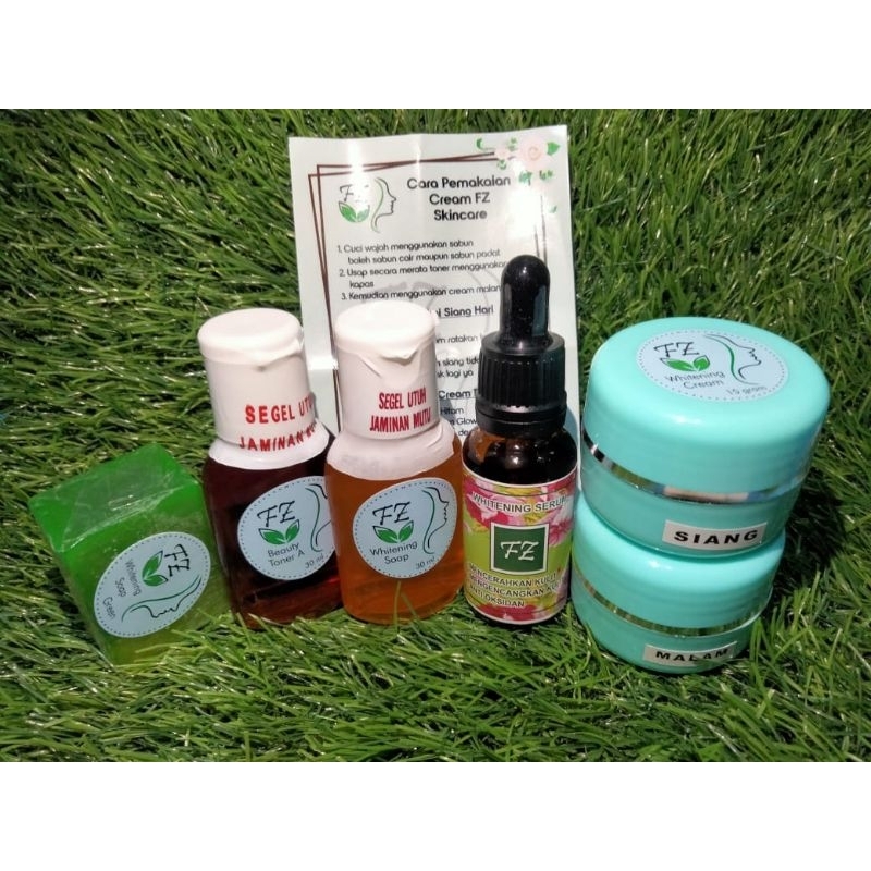 SKINCARE CREAM PAKET FZ IJO 15g + SERUM FZ WHITENING ORIGINAL100% (BISA COD)