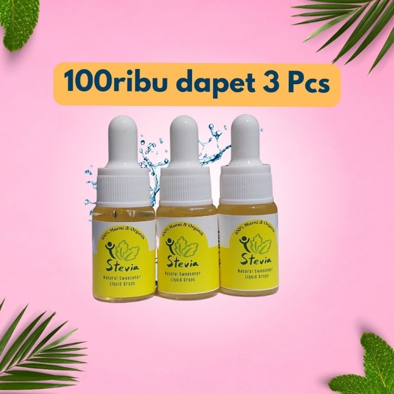 

3 botol Stevia Liquid Lebih Murah