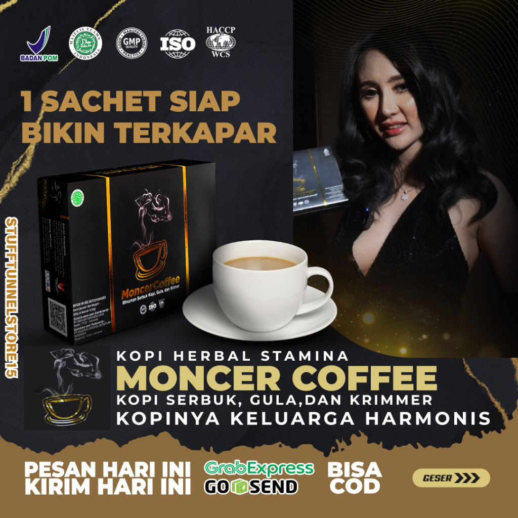 

Monceer Coffee Original Herbal Kopi Bubuk Asli Tanpa Campuran - Peningkat Gairah Pria - Kopi Kuat Pria Tahan Lama Original 100%