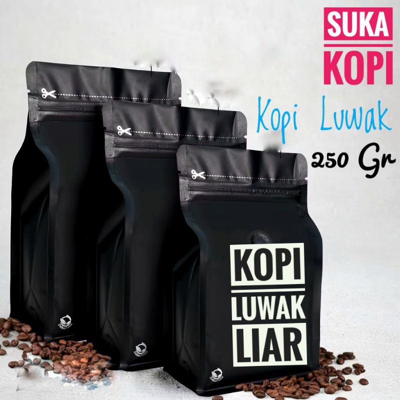 

KOPI LUWAK LIAR 250 G / KOPI LUWAK ASLI/ KOPI LUWAK MURNI