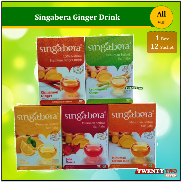 

Singabera Premium Ginger Drink Minuman Jahe Bubuk 12 pcs @12 gr