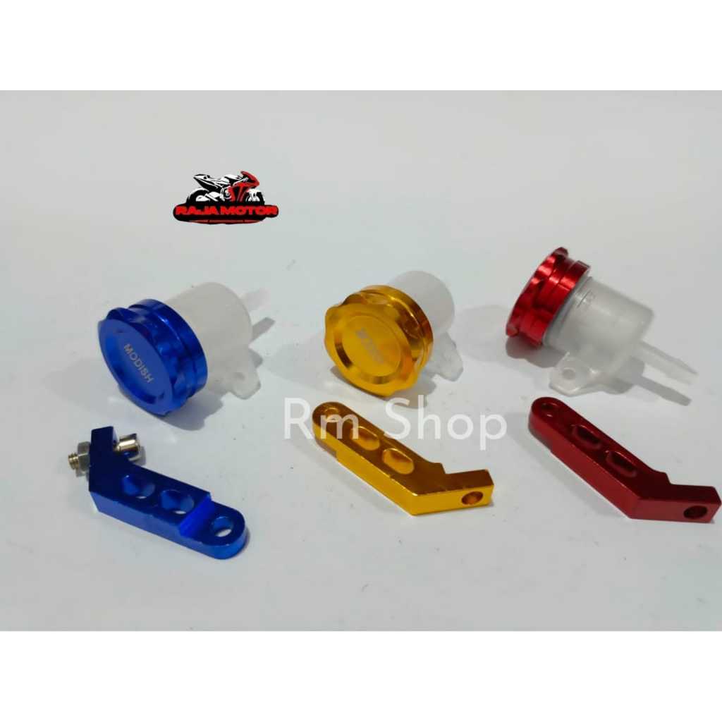 tabung minyak rem cnc universal depan belakang tabung minyak master minyak rem tabung cnc + breket