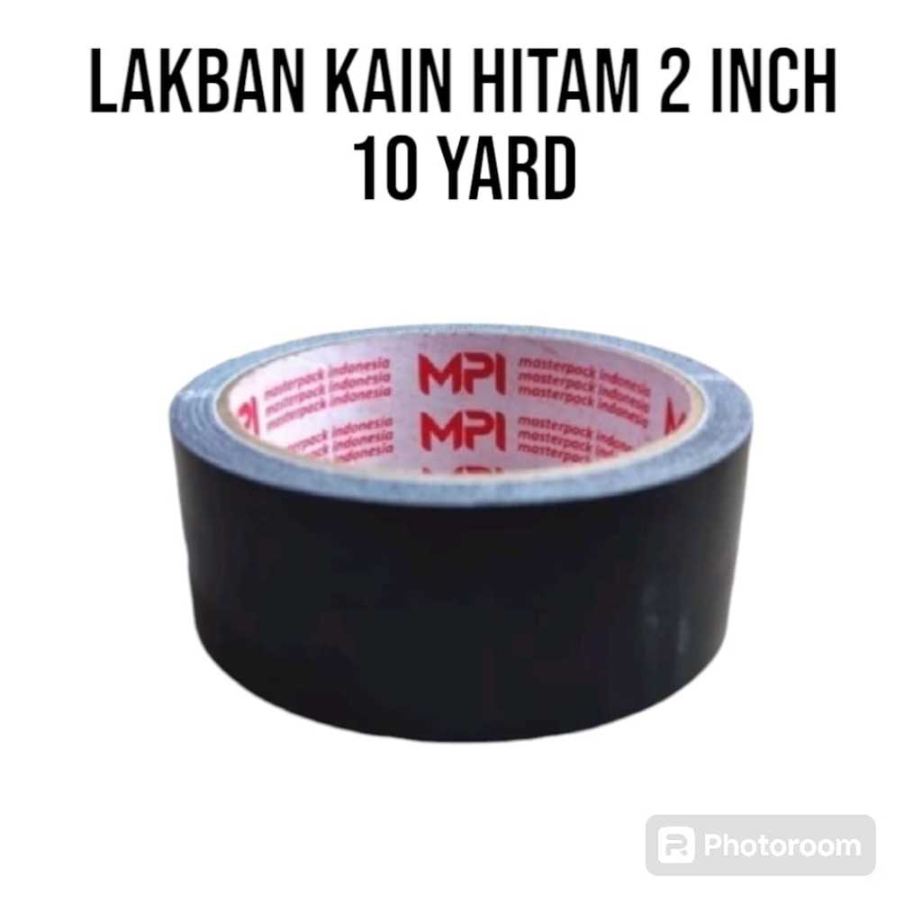 Lakban Kain Hitam 2 Inch 10 Yard / Lakban Kain 48 mm