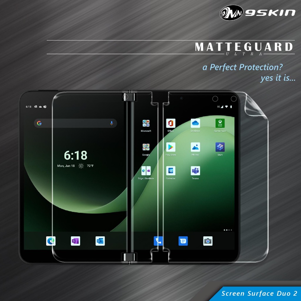 9Skin Matte Guard Ultra Screen/Back Surface Duo 2