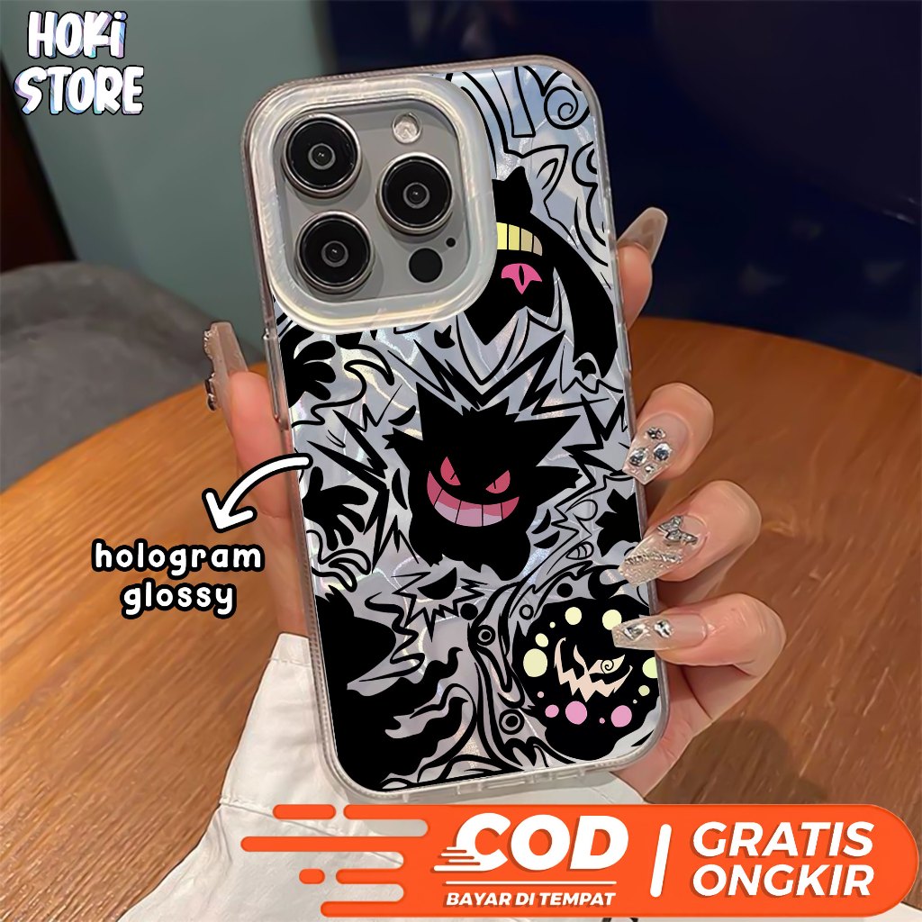 Case Hologram Watery OPPO Reno 4F Reno 5F Reno 4 Reno 5 Reno 6 4g Reno 7 Reno 8 Reno 11 Casing Acryl