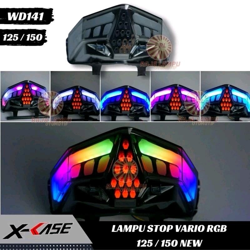 Stoplamp Belakang Vario 125-150 New 2019 LED 3 in 1 Model Jpa, Lampu belakang variasi Vario 125, Lam