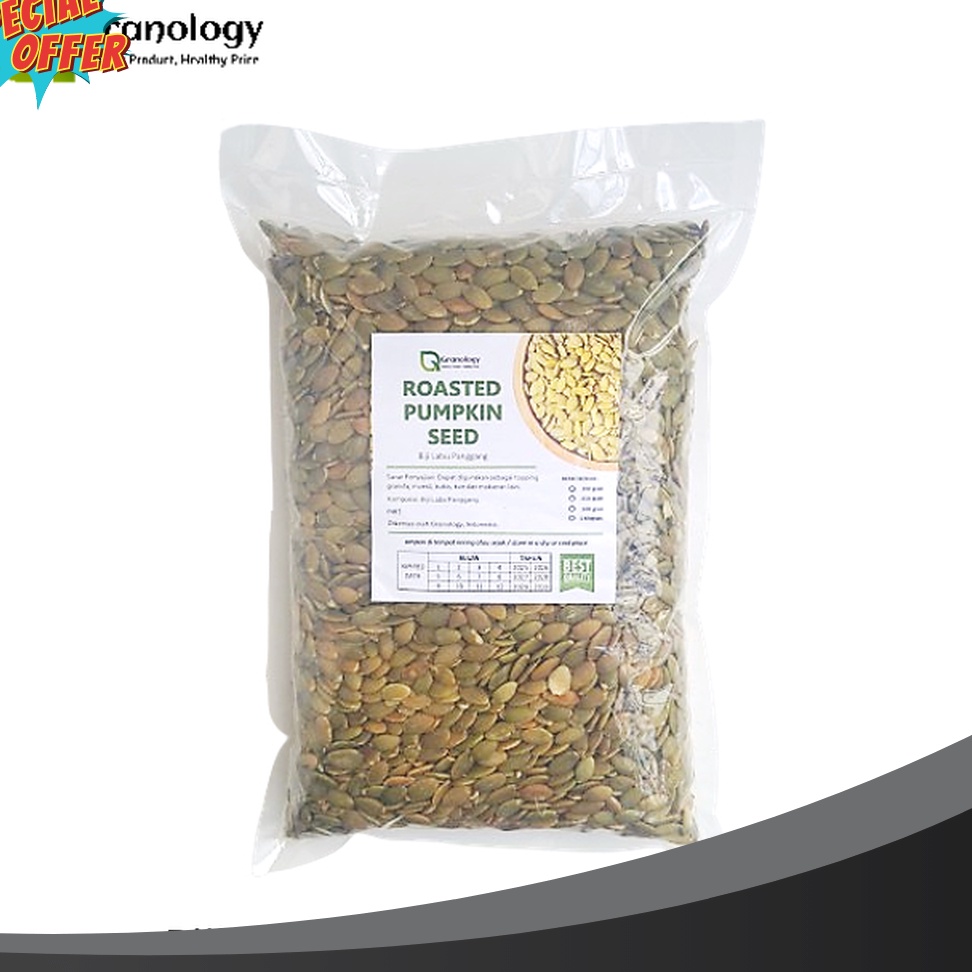 

HOT PROMO Roasted Pumpkin Seed Biji Labu Oven 1 Kilogram by Granology