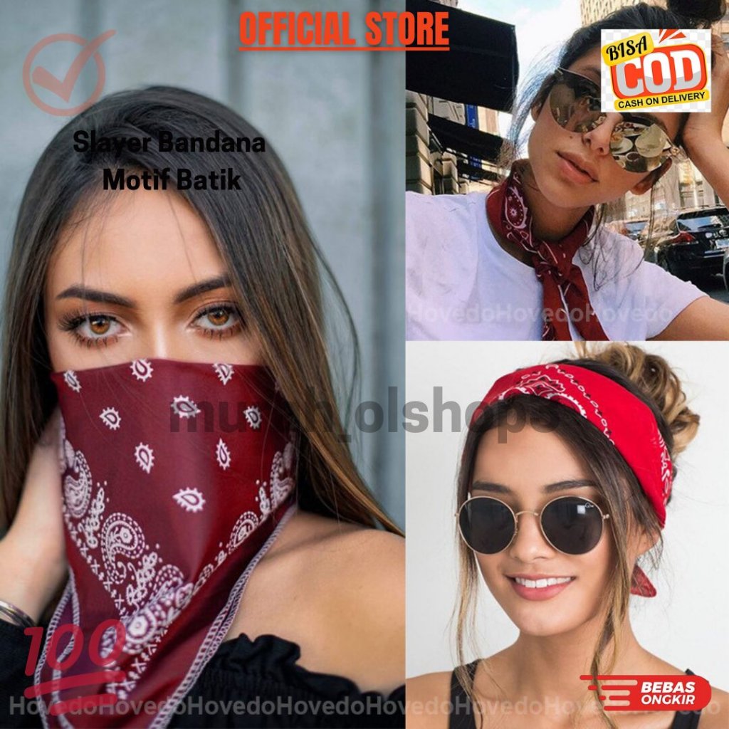 Slayer / Bandana / Masker Motif Batik / Slayer Polos / Slayer Batik