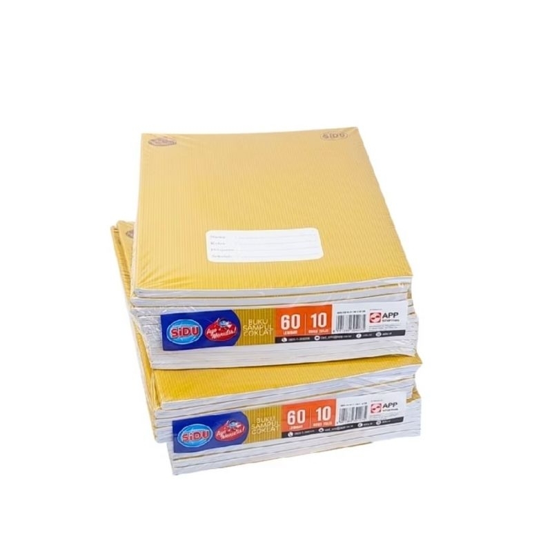 

Buku Tulis Sidu Kraft Isi 60 lembar / Buku Sinar Dunia Sampul Coklat Isi 60 lembar