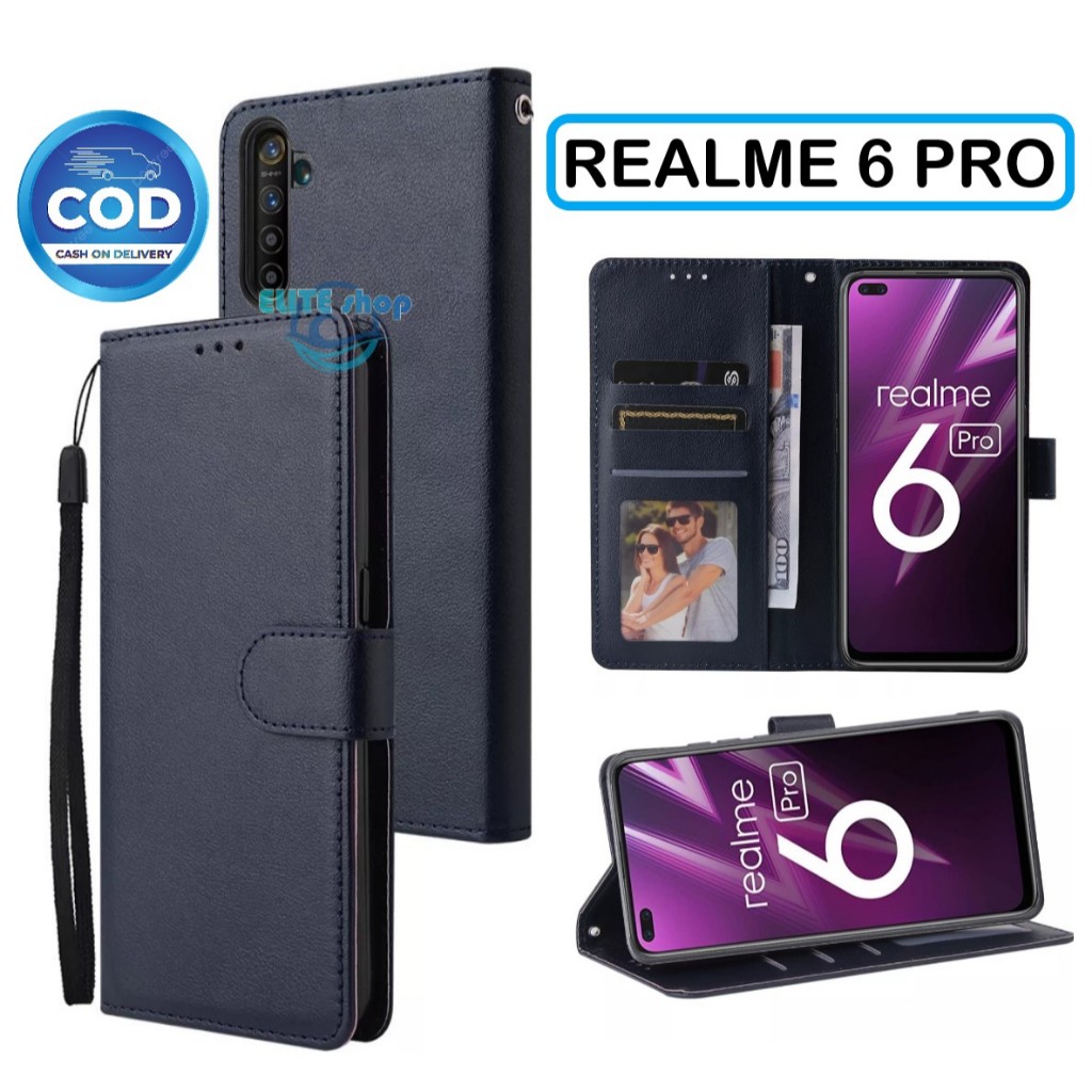 Flip Case REALME 6 PRO Case Wallet Kulit Casing Dompet Case Wallet Leather Flip Case REALME 6 PRO Ca
