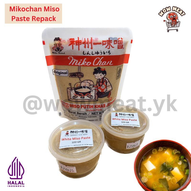 

Mikochan Miso Paste Jepang Halal 100 gr | Miso Putih | Tauco Putih Jepang Repack